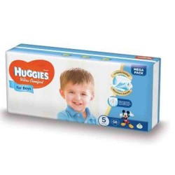 Scutece Huggies Ultra Comfort Mega Boy Nr. 5, 12-22 Kg, 56 Buc