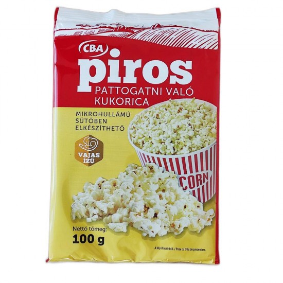 Popcorn Cba Piros cu Unt, 100 g
