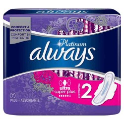 Absorbante Always Platinum Super, Marimea 2, Cantitate 7 Buc/Pachet Absorbante Always Platinum Super, Marimea 2, Cantitate 7 Buc/Pachet