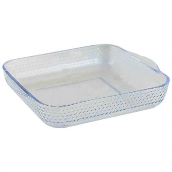 Tava Patrata din Sticla Termorezistenta, 318x283x60 mm, 3.2 L