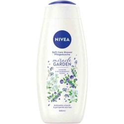 Gel de Dus Nivea Miracle Garden Jasmin Blossom & Blueberries, 500 ml Gel de Dus Nivea Miracle Garden Jasmin Blossom & Blueberries, 500 ml