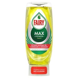 Detergent de Vase Fairy Max Power Lemon, 450 ml