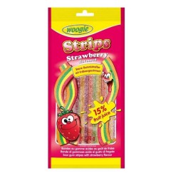 Batoane Gumate Woogie cu Aroma de Capsuni si Zahar Acrisor, 80 g Batoane Gumate Woogie cu Aroma de Capsuni si Zahar Acrisor, 80 g