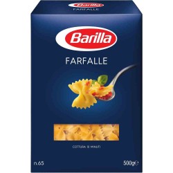Paste Scurte Farfalle n65 Barilla, 500 g Paste Scurte Farfalle n65 Barilla, 500 g