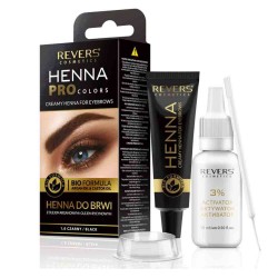 Vopsea de Sprancene Henna Pro Colors, Revers, Negru, 1.0, 15 ml Vopsea de Sprancene Henna Pro Colors, Revers, Negru, 1.0, 15 ml