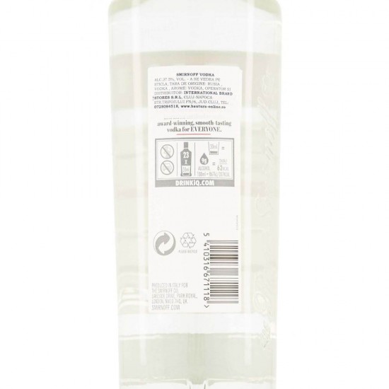 Vodca Smirnoff Red, 37.5% Alcool, 700 ml