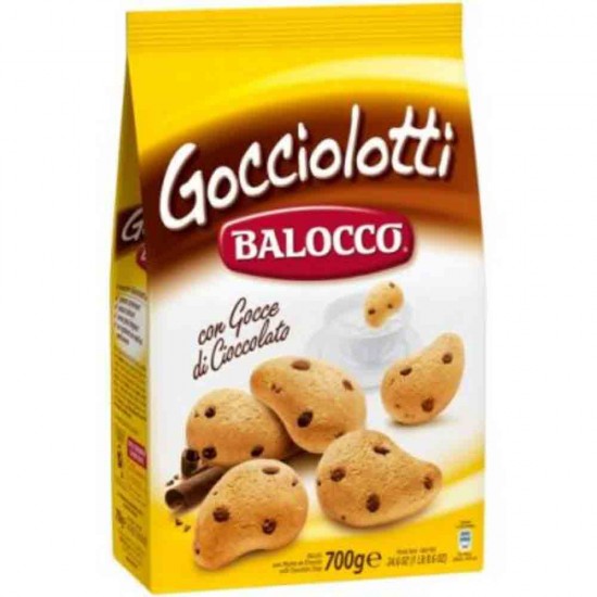Biscuiti Balocco Gocciolotti cu Bucati de Ciocolata, 700 g