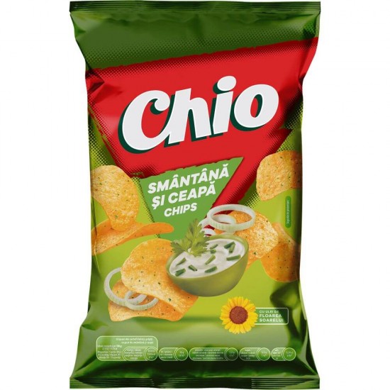 Chipsuri Chio cu Gust de Smantana si Ceapa, 140 g