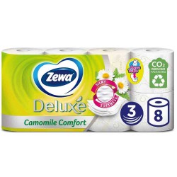 Hartie Igienica Zewa Deluxe Camoile, 3 Straturi, 8 Role/Bax Hartie Igienica Zewa Deluxe Camoile, 3 Straturi, 8 Role/Bax