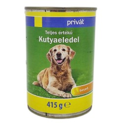 Conserva pentru Caini Privat, Carne de Pasare, 415 g