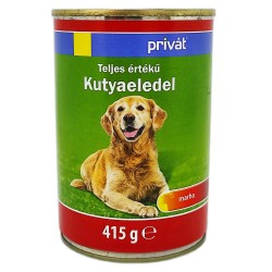 Conserva pentru Caini Privat, Carne de Vita, 415 g