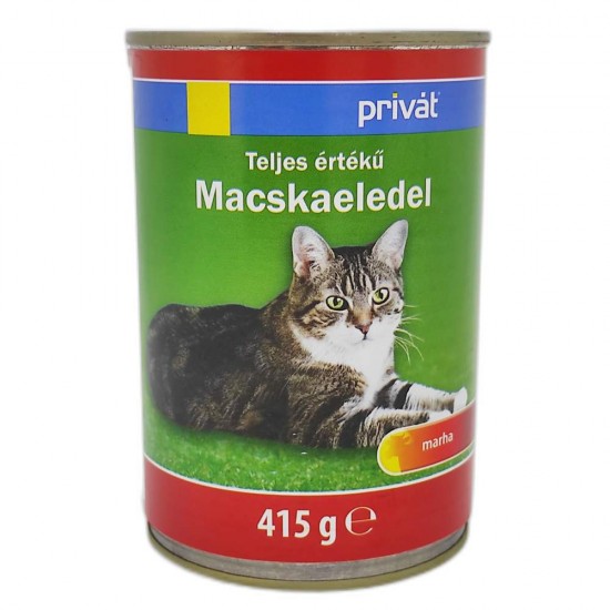 Conserva pentru Pisici Privat, Carne de Vita, 415 g