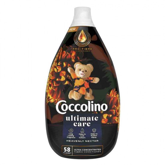 Balsam de Rufe Coccolino Ultimate Care Heavenly Nectar, 58 Spalari, 870 ml