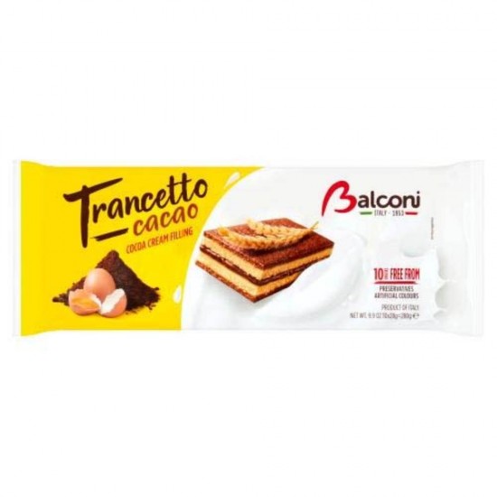 Prajitura Trancetto Balconi cu Crema de Ciocolata, 10 Buc/Pachet