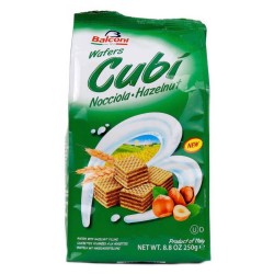 Napolitane Balconi Cubi cu Umplutura de Alune, 250 g Napolitane Balconi Cubi cu Umplutura de Alune, 250 g