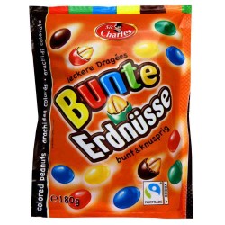 Arahide Colorate Sir Charles in Ciocolata cu Lapte, 180 g Arahide Colorate Sir Charles in Ciocolata cu Lapte, 180 g