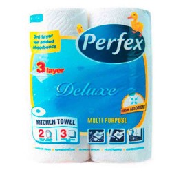 Set 2 Role, Prosoape de Bucatarie Perfex Deluxe, 3 Straturi, 40 Foi