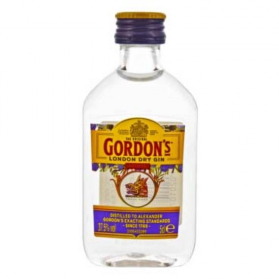 Gin Gordon's London Dry, 37,5% Alcool, 50 ml