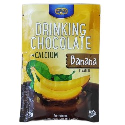 Ciocolata Calda Kruger cu Aroma de Banane si Calciu, 25 g
