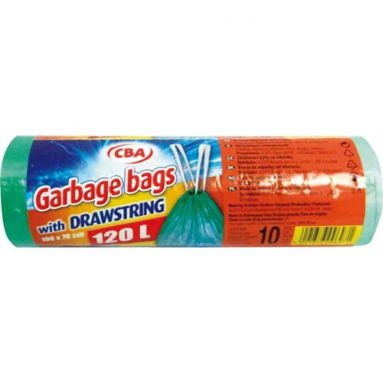 Saci Menajeri cu Banda Cba Piros, 120 L, 10 Buc