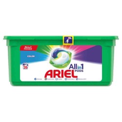 Detergent de Rufe Capsule Ariel All in One PODS Color, 26 Spalari Detergent de Rufe Capsule Ariel All in One PODS Color, 26 Spalari