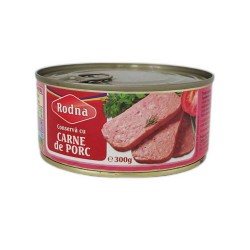 Conserva cu Carne de Porc Rodna, 300 g
