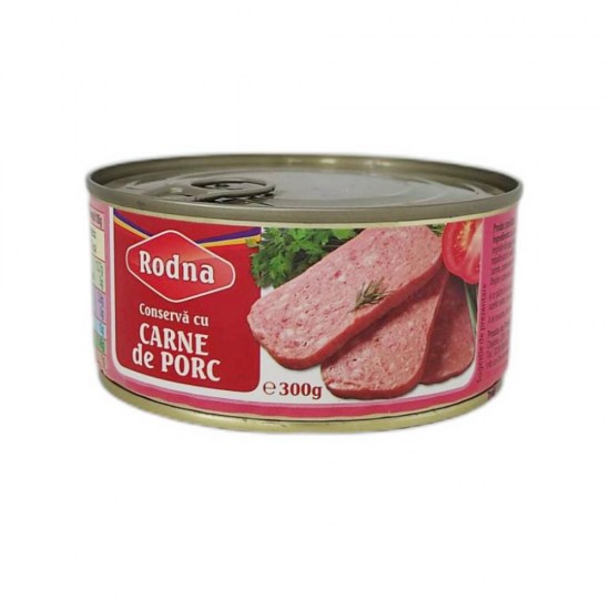 Conserva cu Carne de Porc Rodna, 300 g