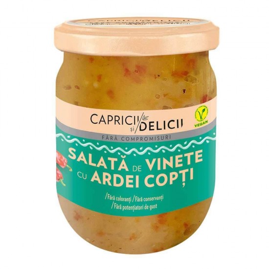 Salata de Vinete Capricii si Delicii si Ardei Copti, 240 g
