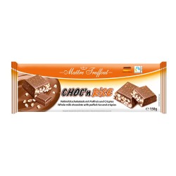 Ciocolata Maitre Truffout cu Lapte si Orez Expandat, Choc N Rice, 150 g