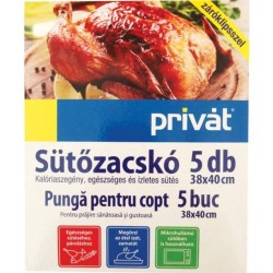Pungi pentru Copt Privat, Dimensiune 38x40cm, 5Buc/Set