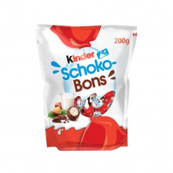 Bomboane de Ciocolata Kinder Schokobons cu Lapte si Bucati de Alune, 200 g Bomboane de Ciocolata Kinder Schokobons cu Lapte si Bucati de Alune, 200 g