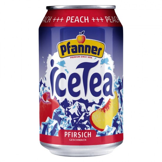 Suc Necarbogazos Ice Tea Pfanner Peach, 330 ml