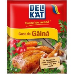 Condiment Legume Delikat Baza pentru Mancare cu Gust de Gaina, 75 g Condiment Legume Delikat Baza pentru Mancare cu Gust de Gaina, 75 g