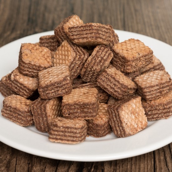 Napolitane Feiny Biscuits Cubus Wafers cu Alune, 125 g