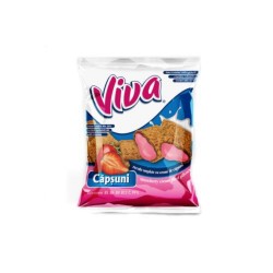 Pernite Viva Umplute cu Crema de Capsuni, 100 g Pernite Viva Umplute cu Crema de Capsuni, 100 g