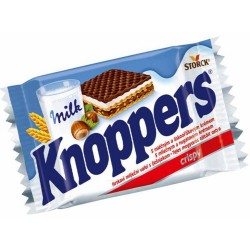 Napolitane Knoppers cu Lapte si Alune, 25 g Napolitane Knoppers cu Lapte si Alune, 25 g