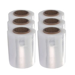 Folie Stretch Minirola Manual Transparent, 0,4 Kg, Folie 23 MIC, Latime Folie 125 mm, Folie Stretch 2,4 Kg, Cantitate 6 Role/Set