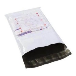 Set 100 Pungi Curierat, Dimensiune 500x500 mm, Clapeta Autoadeziva Permanenta cu Buzunar de 50 mm pentru AWB