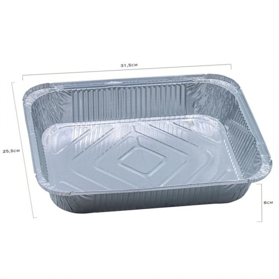 Forma de Copt, Material Aluminiu, Dimensiuni 31.5x25.5x6 cm, Model S-931, 100 Buc/Set