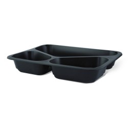 Set 300 Caserole Termosudabile din PP pentru Catering, Culoare Negre, Dimensiune 227x178x40 mm, 3 Compartimente Set 300 Caserole Termosudabile din PP pentru Catering, Culoare Negre, Dimensiune 227x178x40 mm, 3 Compartimente