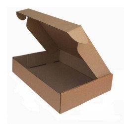 Set 10 Cutii cu Autoformare, Carton Natur Ondulat in 3 Straturi, Dimensiune 250x155x95 mm