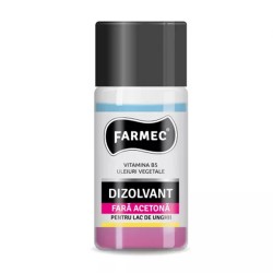 Dizolvant Fara Acetona Farmec pentru Lac de Unghii, 50 ml Dizolvant Fara Acetona Farmec pentru Lac de Unghii, 50 ml
