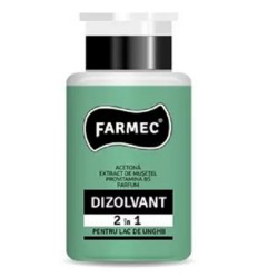 Dizolvant Farmec pentru Lac de Unghii 2 in 1, 150 ml Dizolvant Farmec pentru Lac de Unghii 2 in 1, 150 ml