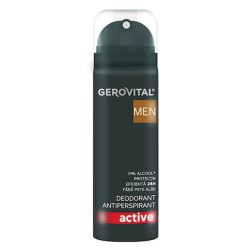 Deodorant Antiperspirant Gerovital Men Active, 150 ml Deodorant Antiperspirant Gerovital Men Active, 150 ml