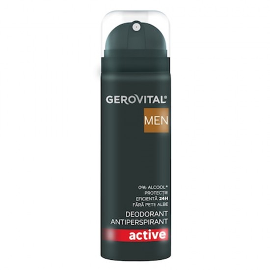 Deodorant Antiperspirant Gerovital Men Active, 150 ml