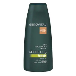 Gel de Dus Gerovital Men Fresh 3 in 1, 400 ml Gel de Dus Gerovital Men Fresh 3 in 1, 400 ml
