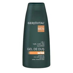 Gel de Dus Gerovital Men Wild 3 in 1, 400 ml Gel de Dus Gerovital Men Wild 3 in 1, 400 ml
