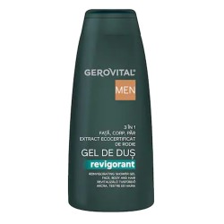 Gel de Dus Gerovital Men Revigorant 3 in 1, 400 ml Gel de Dus Gerovital Men Revigorant 3 in 1, 400 ml