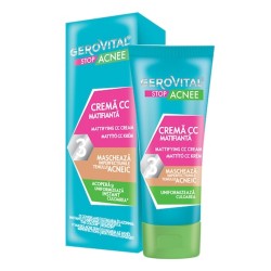 Crema CC Matifianta Gerovital Stop Acnee, 30 ml Crema CC Matifianta Gerovital Stop Acnee, 30 ml