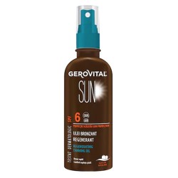 Ulei Bronzant Regenerant Gerovital Sun SPF 6, 150 ml